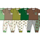 ( Moq 5 Each Style ) Sibling Baby Boys Kids Short Sleeves Buttons Pockets Shirts Pants Sets Clothes
