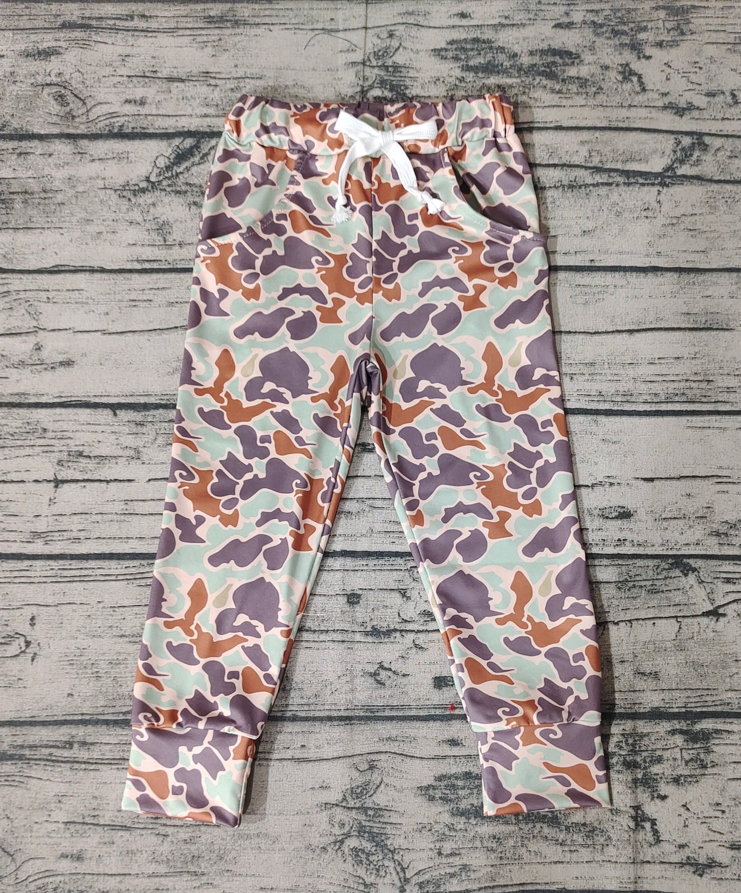 No moq Pre-order P0421 Baby Boy Pocket Camo Pants