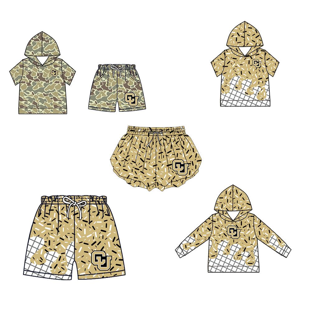 ( Moq 5 Each Style ) Baby Boys Girls Toddler Sibling Shorts Shirts Set Team Drip Sprinkles Clothes