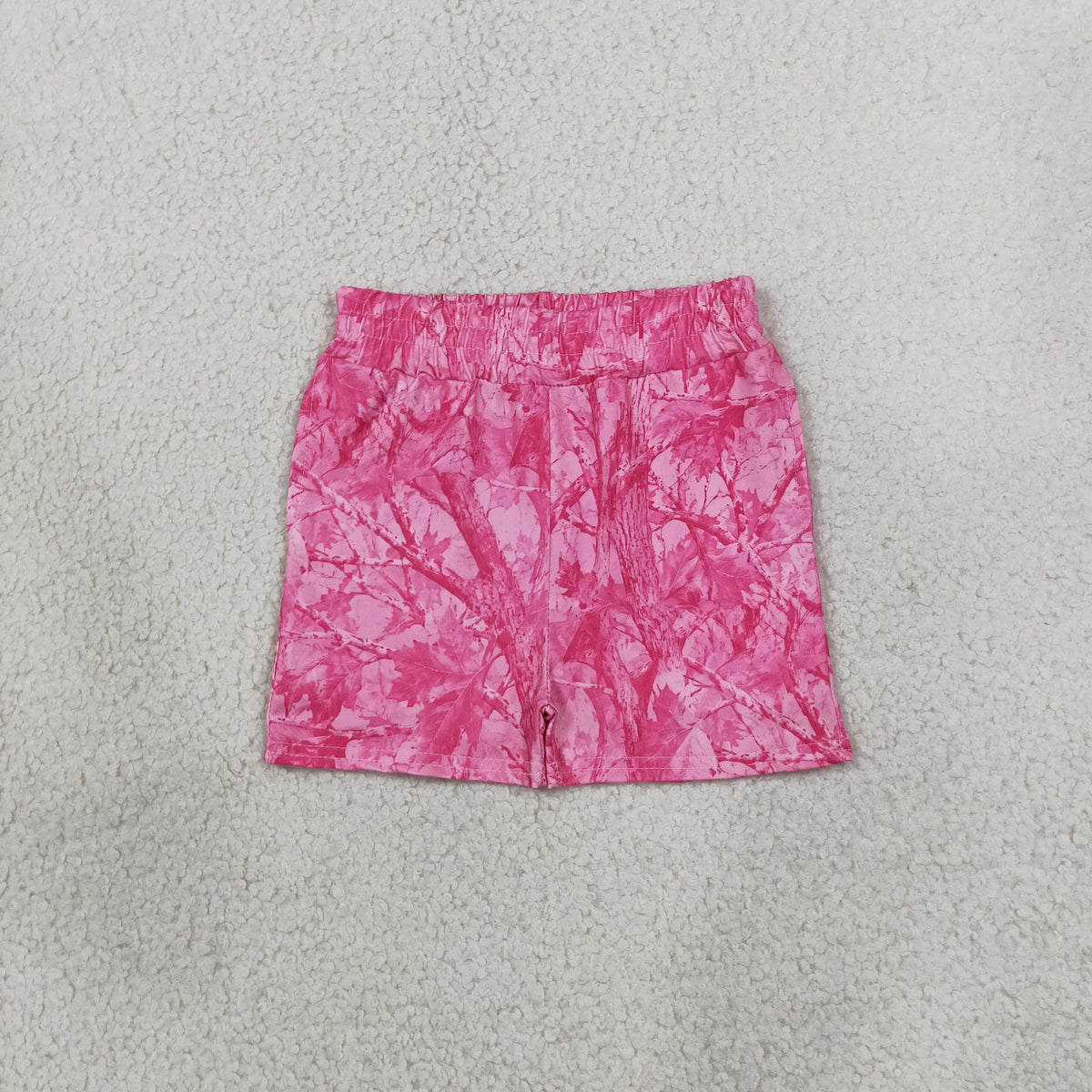Baby Girls Kids Leaves Pockets Pink Shorts Bottoms Camo Clothes RTS