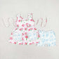 Baby Girl Sleeveless Flower Summer Set Dress Sibling Clothes