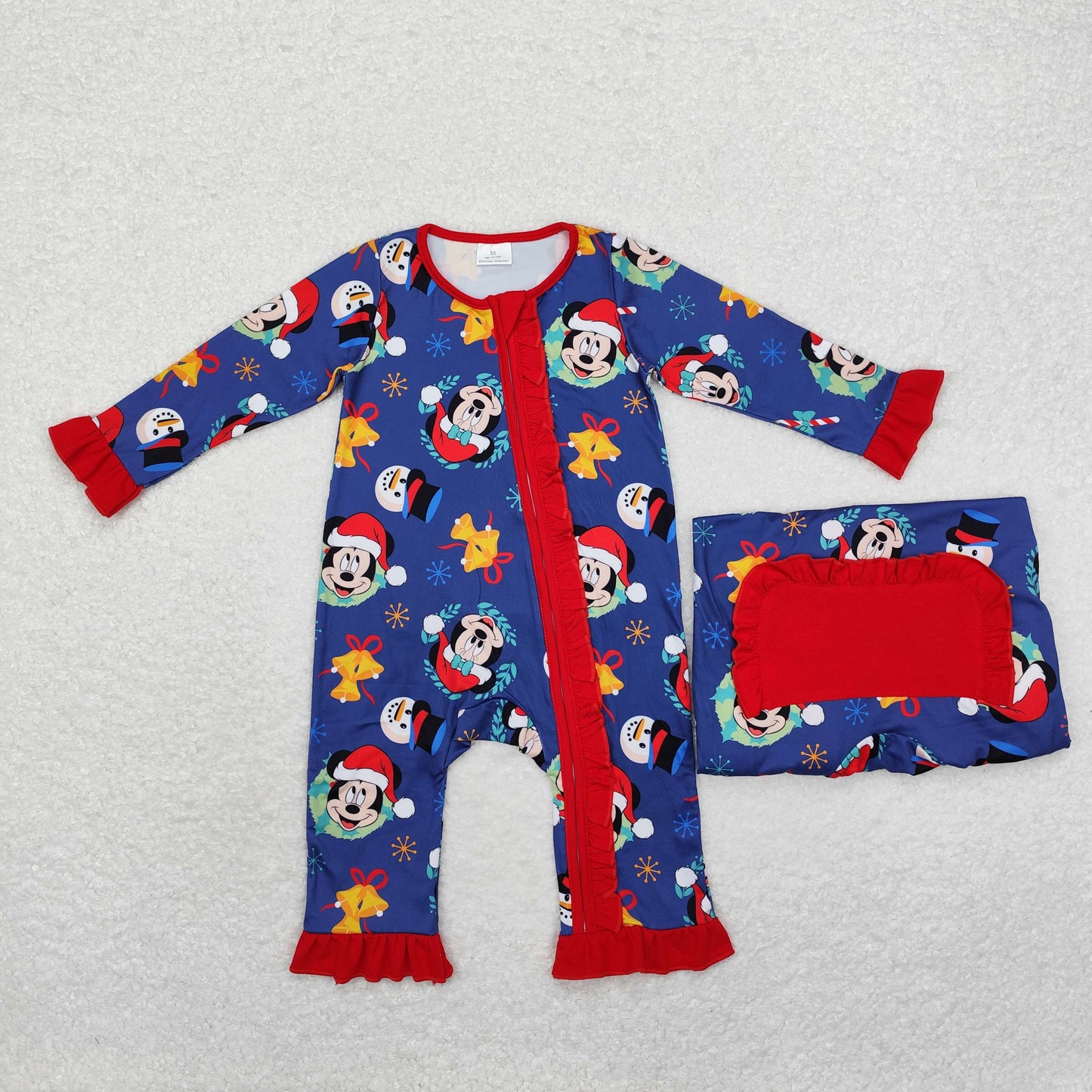 Baby Boy Girl Adult Mouse Sibling Family Christmas Romper Pajamas Set