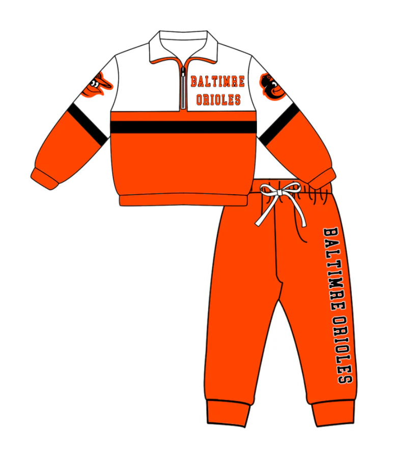 ( Moq 5 ) Baby Boys Toddler Long Sleeves Zipper Shirt Jogger Pants Team Clothes Outfit