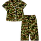 Baby Boy Sibling Camo Green Shirt Romper Set Moq 5