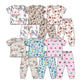 ( Moq 5 Each Style ) Sibling Baby Girls Kids Short Sleeves Flower Shirts Pants Sets Pajamas Clothes
