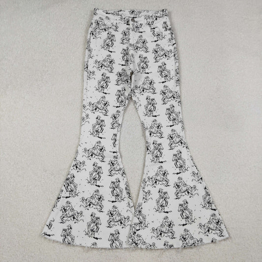 Adult Women Western Cowgirls Denim Jeans Bell Pants RTS