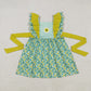 Promotion Baby Girl Short Sleeves Flower Ruffle Dress RTS