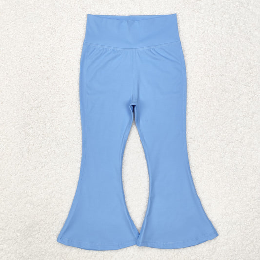 Baby Girl Light Blue Yoga Active Wear Bell Bottom Pants