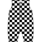 Baby Girl Sibling Black Checkered Shirt Romper Set Moq 5