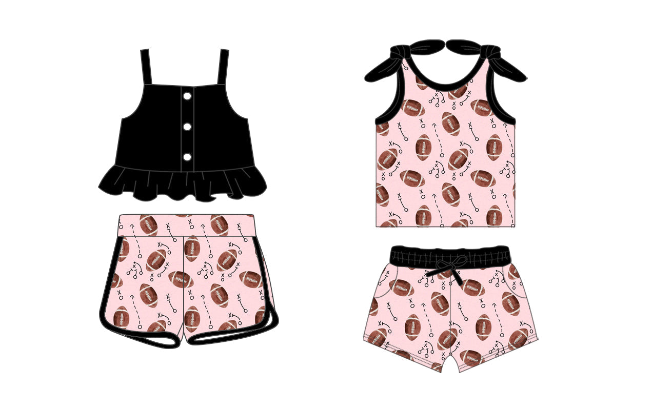 Baby Girl Straps Football Sibling Set ( Moq 5 Each Style ) 1.20