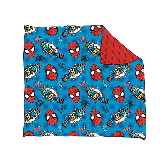 Baby Boy Cartoon Blue Red Blanket Moq 5