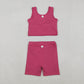 Baby Girl Sleeveless Watermelon Red Vest Tops Shorts Skirt Skort Yoga Active Set RTS