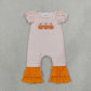 Sibling Baby Boys Girls Kids Embroidery Pumpkins Rompers Dress Thanksgiving Sets Clothes RTS
