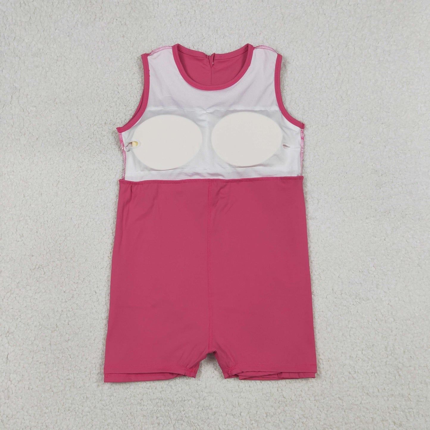Baby Girls Kids Pink Sleeveless Ruffle Yoga Shorts Knee Length Dress RTS