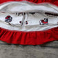 Baby Girl Sleeveless Stripes Tops Dog Skirt Shorts Team Clothes Set Moq 5