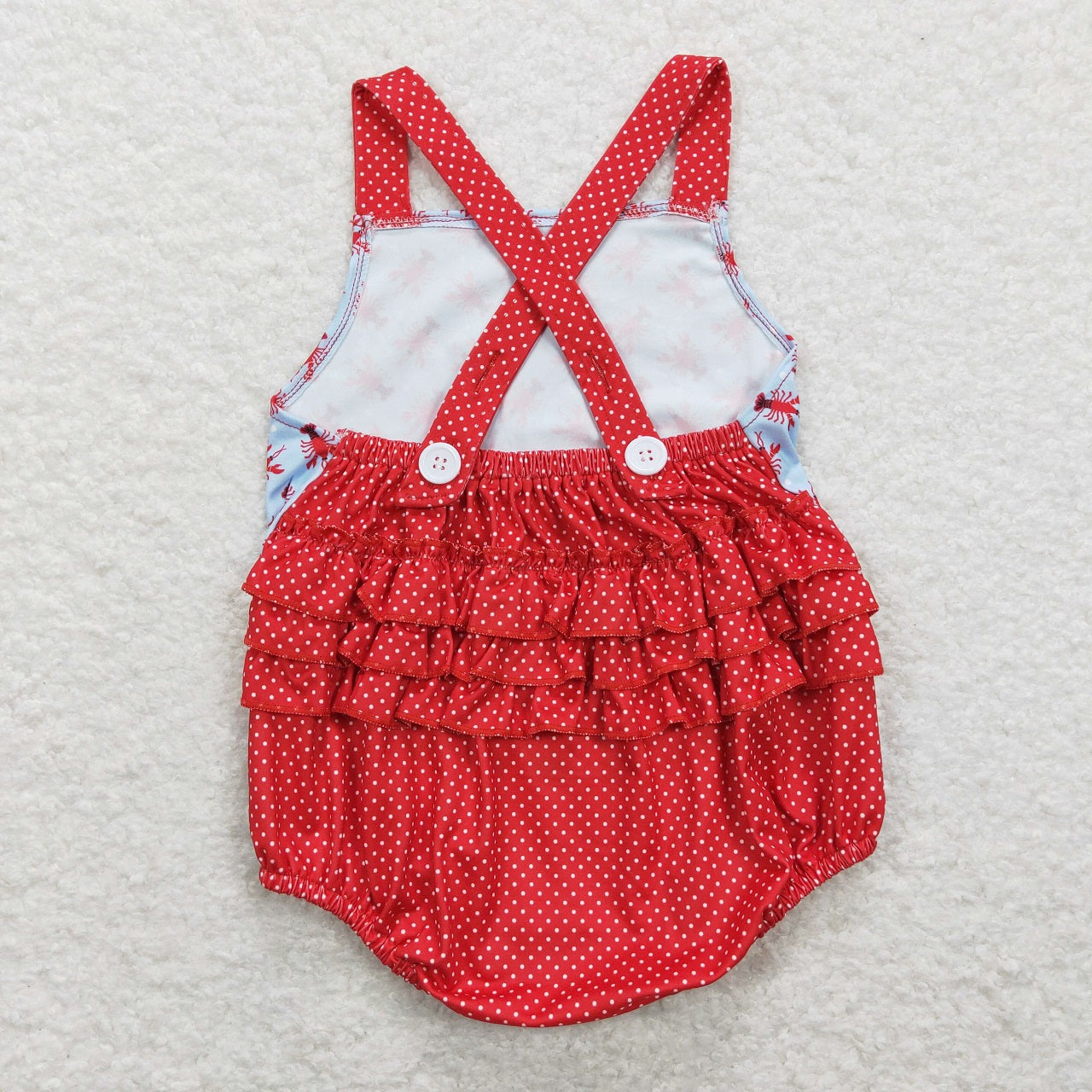 SR0746 Baby Boy Crawfish One Piece Romper