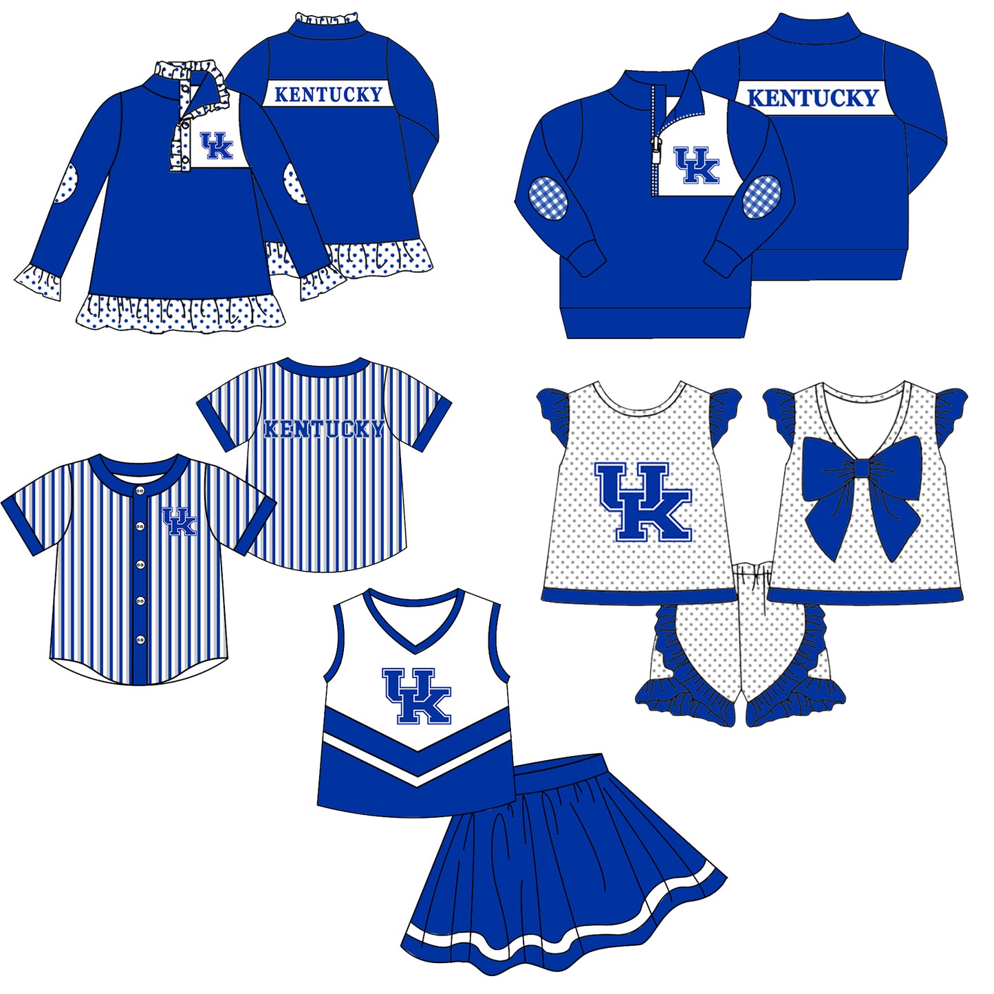 ( Moq 5 Each Style ) Baby Boys Girls Toddler Tiger Sibling Shirts Sets Team Blue Clothing