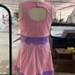 Baby Girls Kids Sleeveless Pink Tops Purple Bows Skirt Shorts Yoga Clothes Set RTS