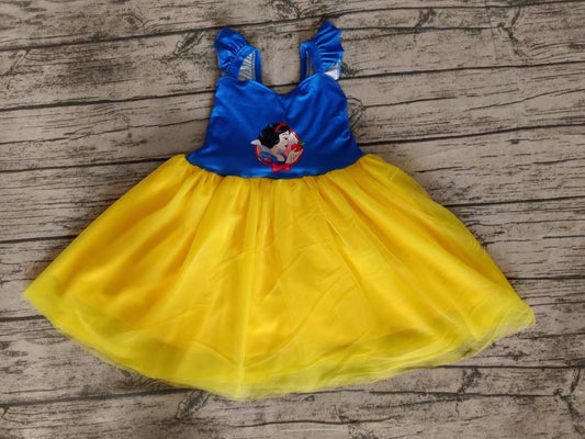 Moq 5 Baby Girl Princess Yellow Tulle Dress