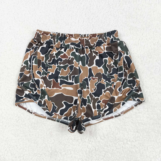 Adult Women Camo Yoga Active wear Bottoms Shorts RTS