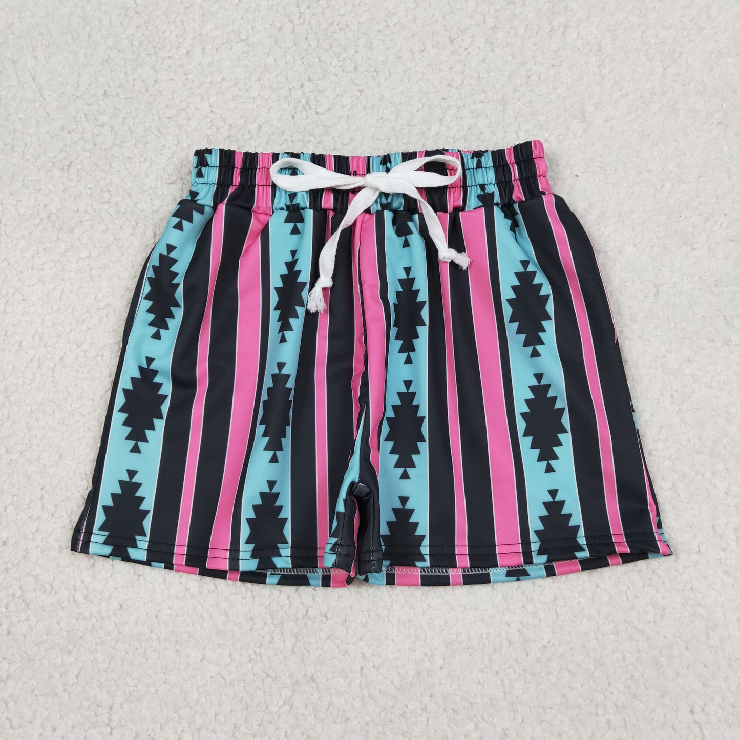 Baby Boy Western Aztec Stripes Swimming Trunks Shorts Bottoms RTS