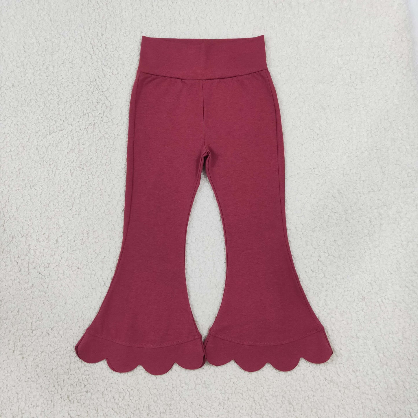 Baby Girls Kids Scalloped Pants Bottoms Cotton Clothes RTS