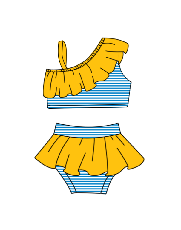 ( Moq 5 Each Style ) Baby Boys Girls Kids Team Sibling Orange Jumpsuits Sets Swimsuits Clothes