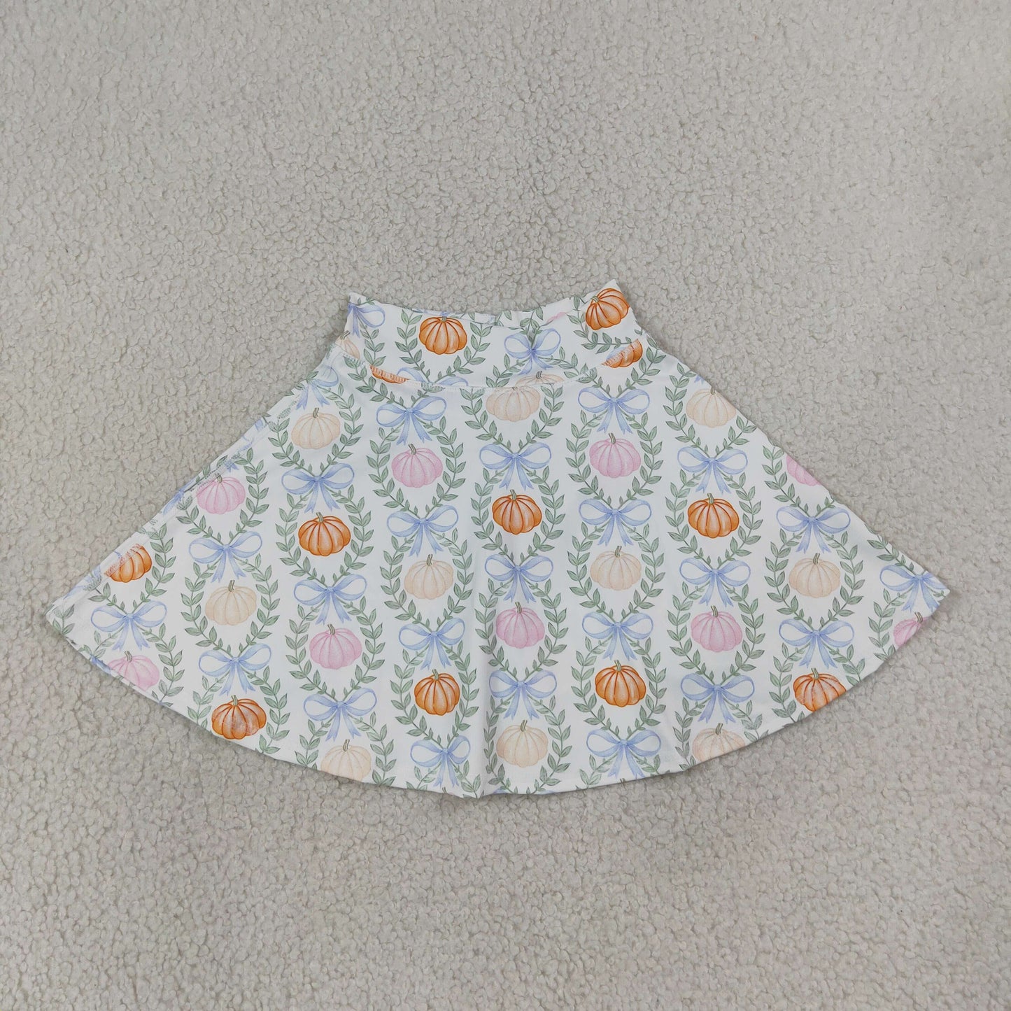 Baby Girls Kids Pumpkins Bows Skirt Shorts Bottoms Yoga Fall Clothes RTS