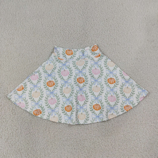 Baby Girls Kids Pumpkins Bows Skirt Shorts Bottoms Yoga Fall Clothes RTS