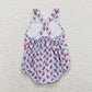 SR0745 Baby Girl Crawfish Ruffle One Piece Romper