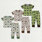 Sibling Baby Boys Short Sleeves Ducks Dogs Shirts Pants Hunting Pajamas Sets Clothes RTS