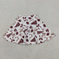 Baby Girl Dark Red Bows Cheer Summer Yoga Active Shorts Skirt Football Skort RTS