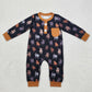 Baby Boy Infant Long Sleeves Cow Western Romper