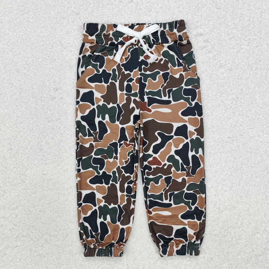 Baby Kids Toddler Brown Camo Bottoms Pocket Pants