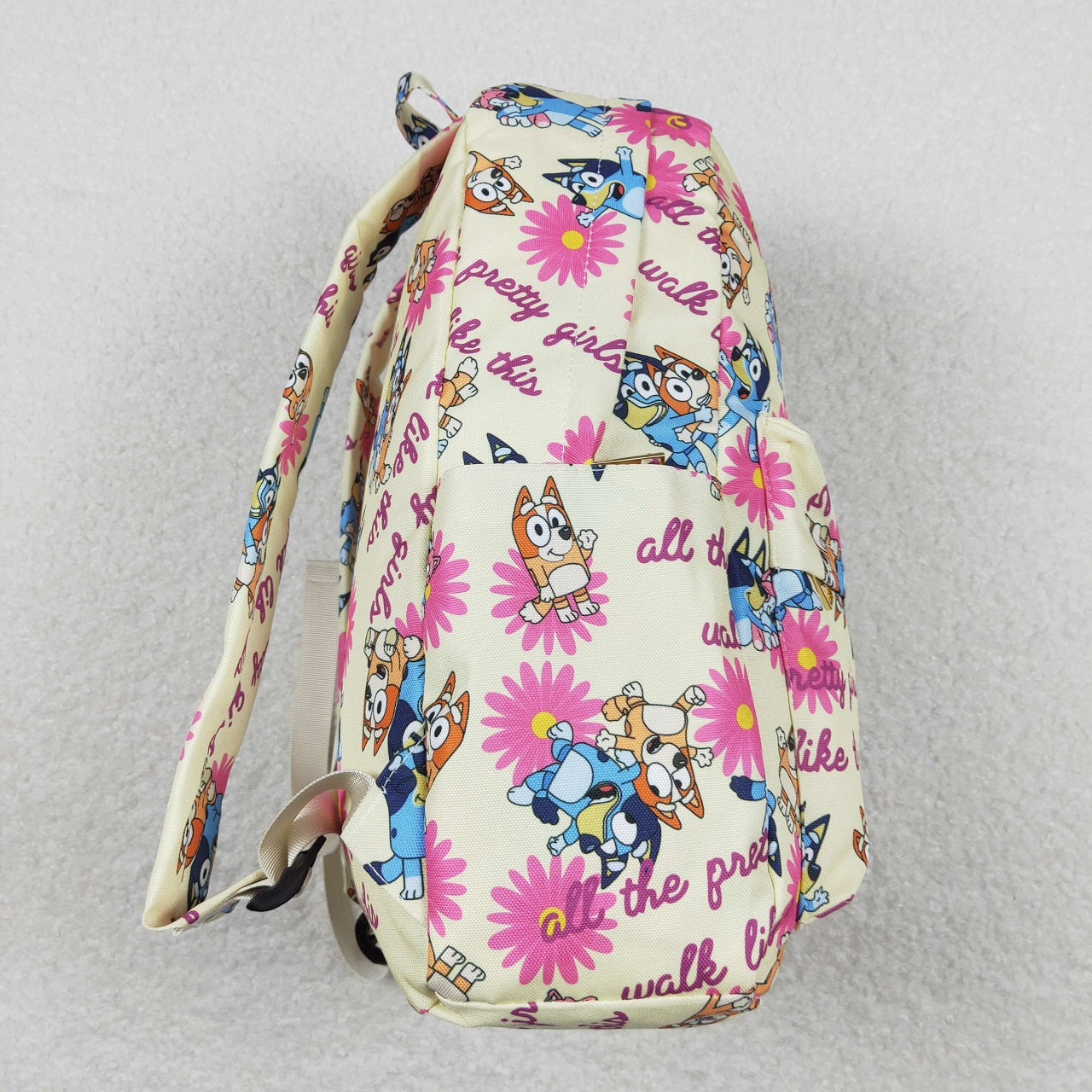 BA0112 Baby Girl Dogs Floral Bag Backpack