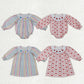 Sibling Baby Girls Long Sleeves Embroidery Hearts Bows Valentines Knee Length Dresses Rompers RTS