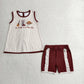 Sibling Baby Boys Girls Sleeveless Western Boots Rompers Set Summer Clothes RTS
