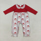 Baby Girl Red Long Sleeves Santa Christmas Romper RTS