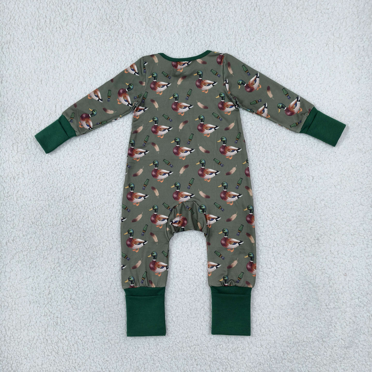 Sibling Baby Boys Kids Ducks Shirts Pants Hunting Romper Pajamas Set Blanket Green Clothes RTS