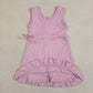 Baby Girls Sleeveless Ruffle Knee Length Yoga Pink Dress with Shorts RTS