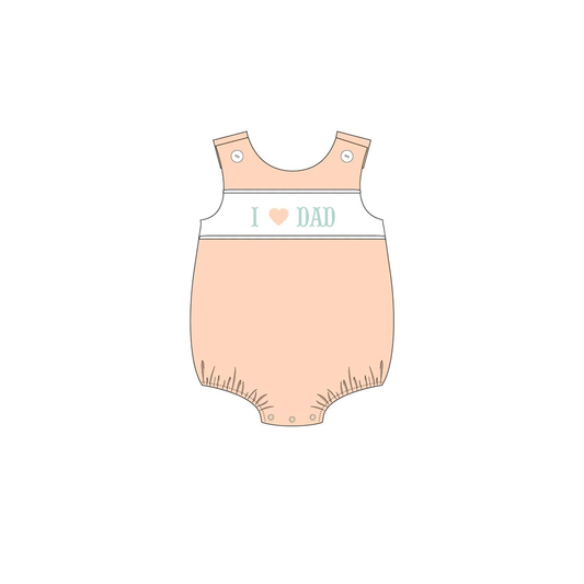 Moq 3 Pre-order SR1350 Baby Boy I Love Dad Summer One Piece Romper