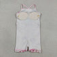 Baby Girl Straps Pink Bows Baseball Activity Wear Yoga Knee Length Dress RTS