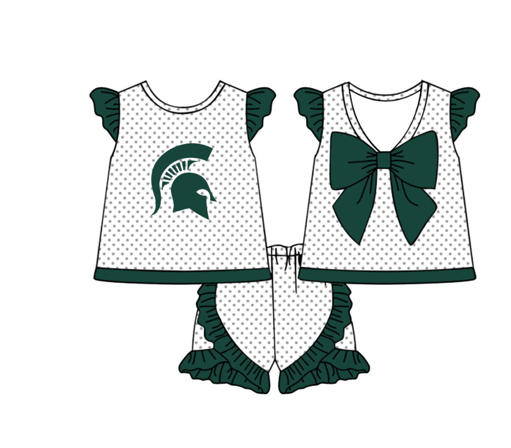 ( Moq 5 Each Style ) Baby Boys Girls Toddler Plaid Sibling Shorts Sets Team Green Clothing