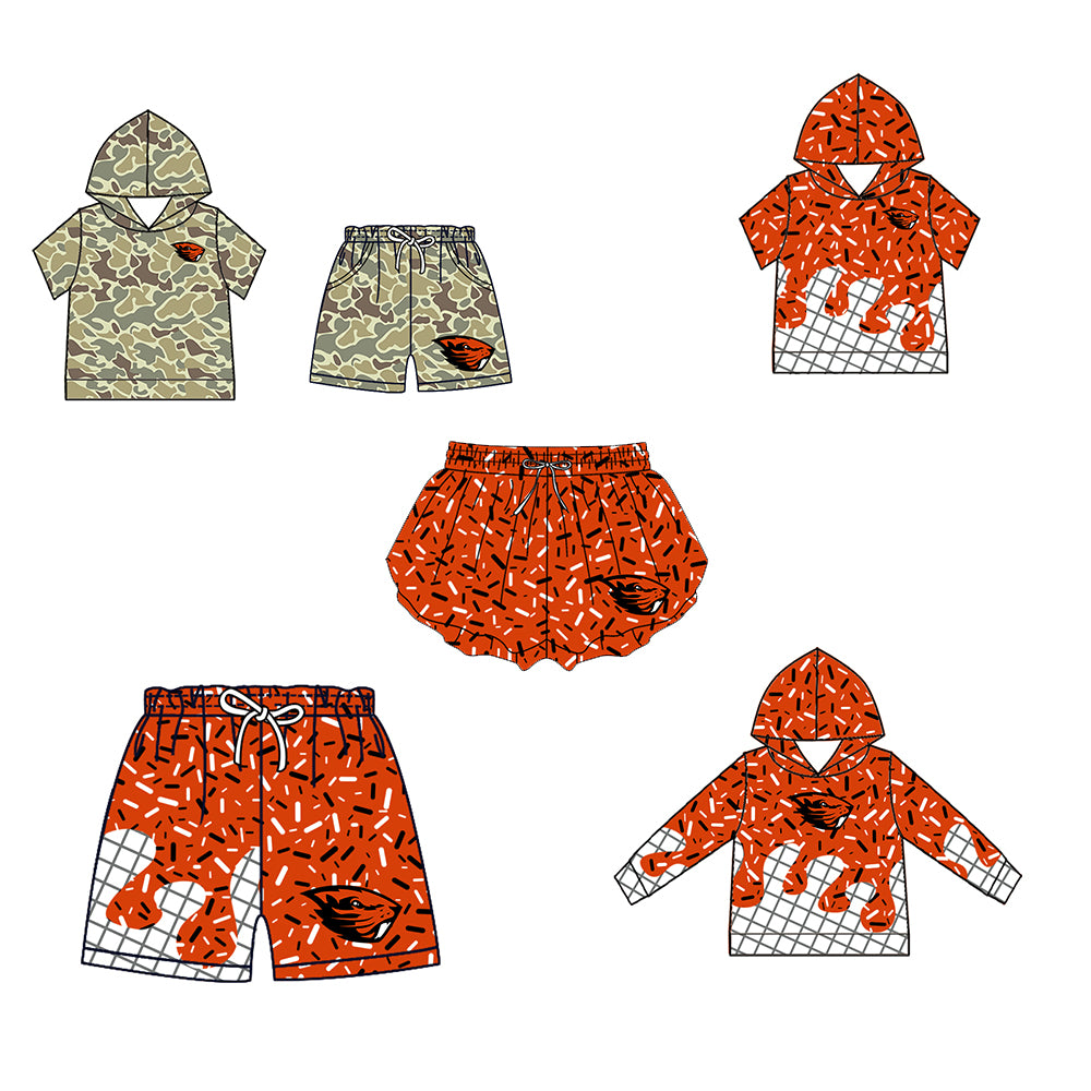 ( Moq 5 Each Style ) Baby Boys Girls Toddler Sibling Shorts Shirts Set Team Drip Sprinkles Clothes