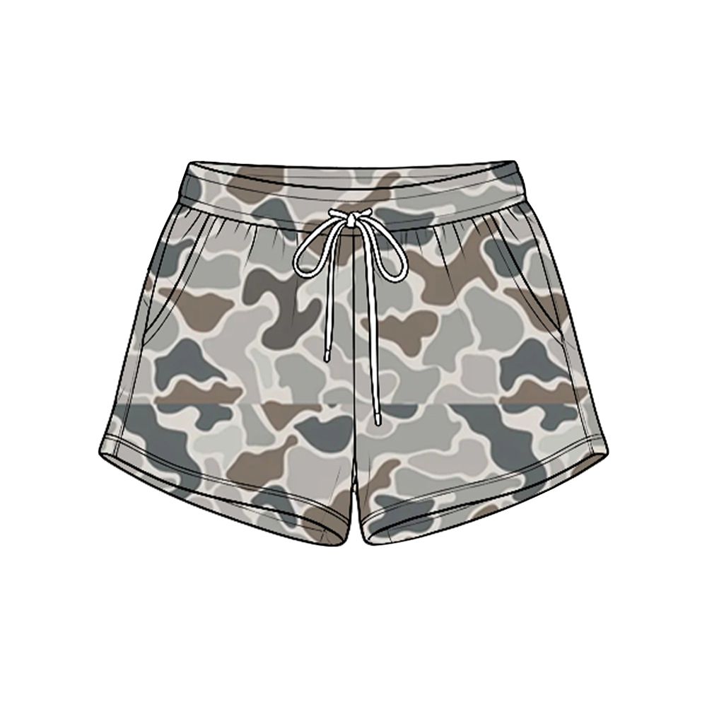 ( Moq 5 ) Preorder Baby Boys Kids Camo Pockets Shorts Bottoms Clothes