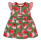 Baby Girl Short Sleeves Watermelon Sibling Romper Dress Clothes Set ( Moq 5 Each Design )