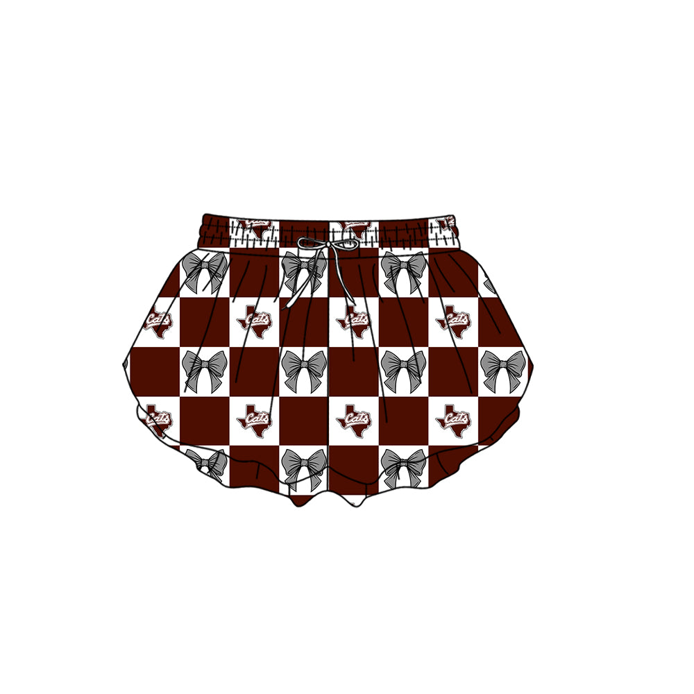 ( Moq 5 Each Style ) Baby Boys Girls Toddler Bows Team Sibling Shorts Dress Shirt Set Summer Clothes