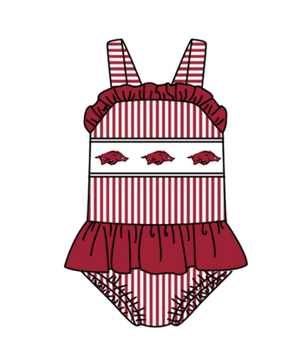 ( Moq 5 Each Style ) Baby Boys Girls Pigs Sibling Team Sets Swimsuits Football Clothes