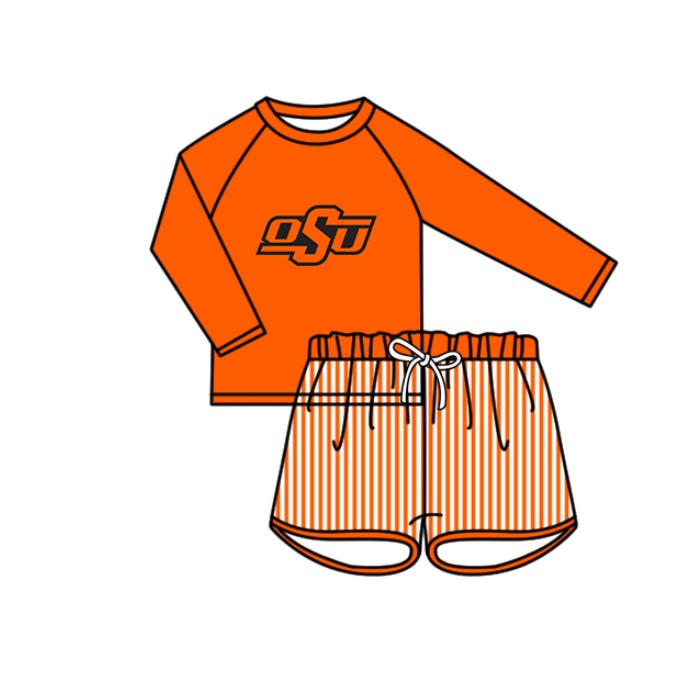 ( Moq 5 Each Style ) Baby Boys Girls Kids Team Sibling Jumpsuits Sets Swimsuits