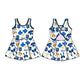 ( Moq 5 each style ) Baby Girl Team Bows Sibling Dress Set 5.22